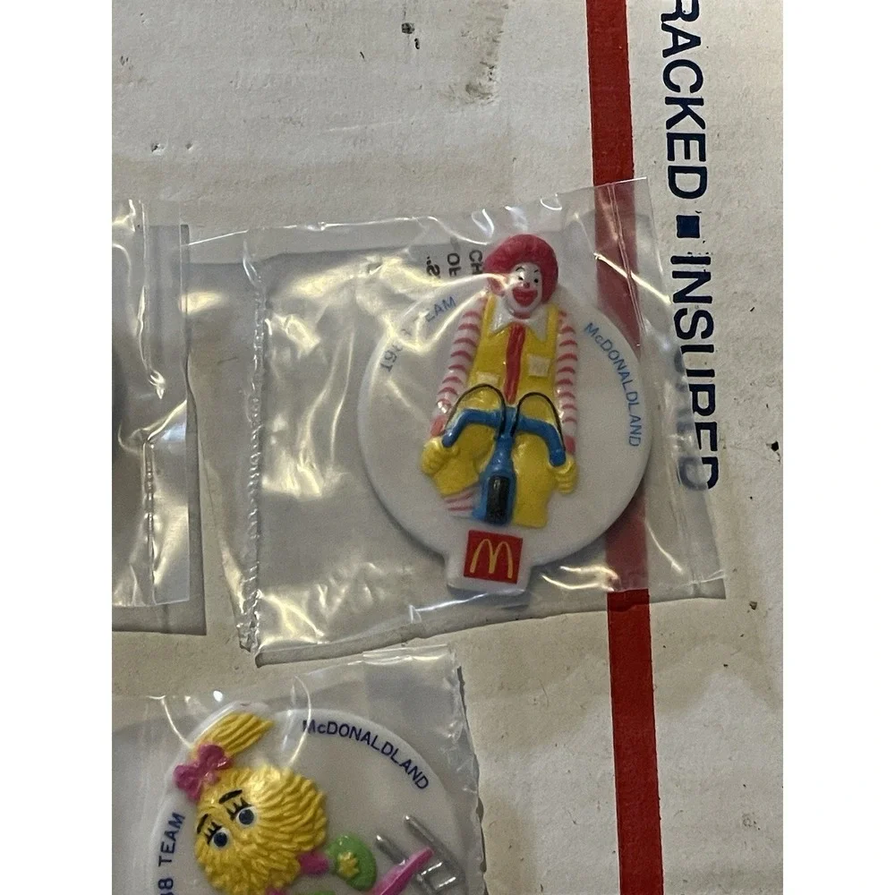 1988 Olympics McDonald's Bag Clip Set Of Six